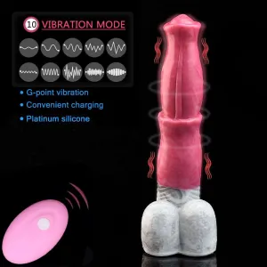 🐎 9.6-Inch CHIRON - Vibrating Horse Dildo, Strap-On Option