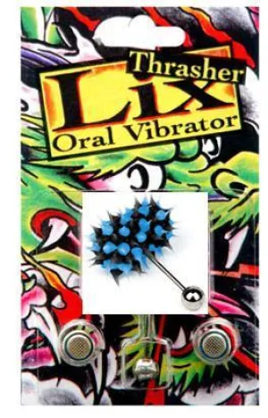 Lix Thrasher Oral Vibrator Tongue Ring - Asst. Colors