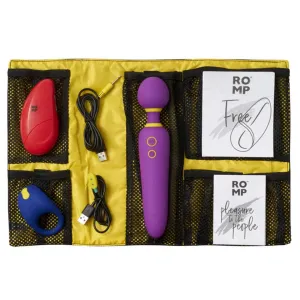 Pleasure Kit Set by ROMP - C-Ring/Wand Vibe/Clitoral Vibe