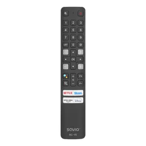 Savio Rc-15 Universal Remote Control/Replacement For Tcl , Smart Tv